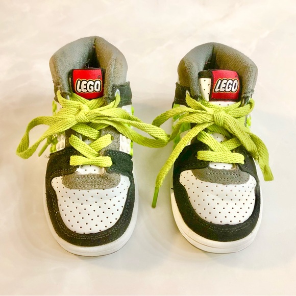Lego Boys High Top Lace Up Sneakers Runners Size 6 Child’s Athletic Shoes - Picture 3 of 11